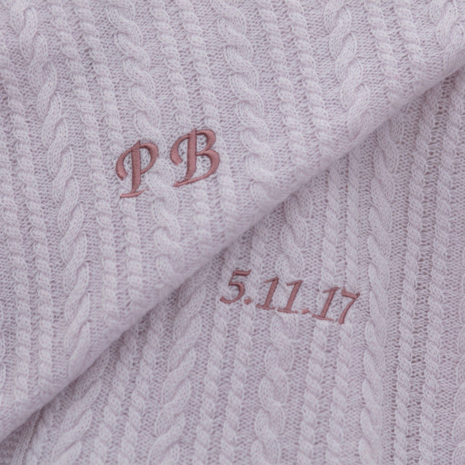 Monogrammed Cashmere Feel Scarf  Gifts, baby ,Embroidery, monogram